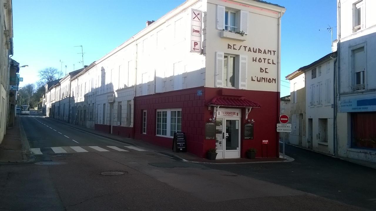 Hotel Restaurant De L'Union Mirambeau  Eksteriør bilde